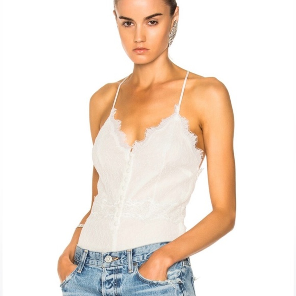 Simkhai‎ Threaded Tulle Lace Bodysuit